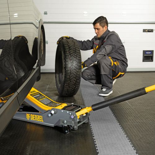 Домкрат гидравлический подкатной, 3 т, 85-610 мм, быстрый подъем, низ. подхват, проф, SUV Denzel купить в Москве с доставкой по всей России | ProtosMarket.ru