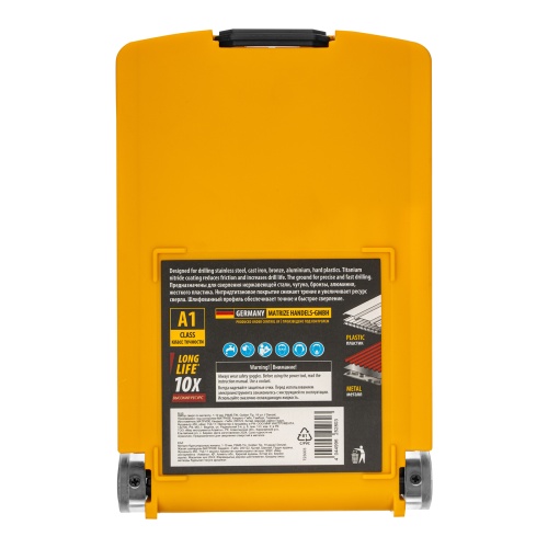 Набор сверл по металлу, 1-10 мм, Р6М5-TiN, Golden Tip, 19 шт Denzel купить в Москве с доставкой по всей России | ProtosMarket.ru