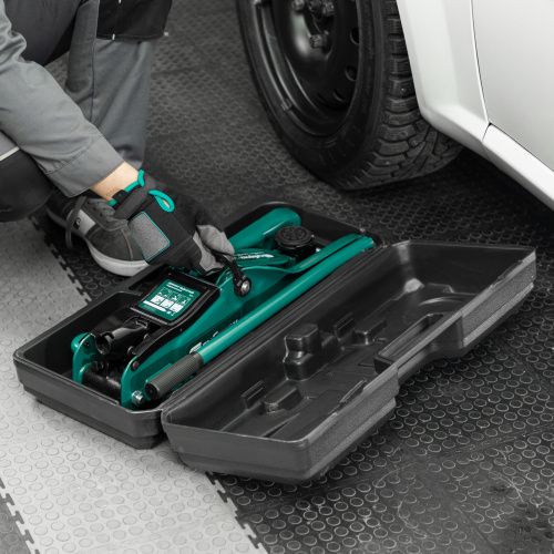 Домкрат гидравлический подкатной, 2 т, 85-330 мм, низкий подхват, в пласт. кейсе Сибртех купить в Москве с доставкой по всей России | ProtosMarket.ru