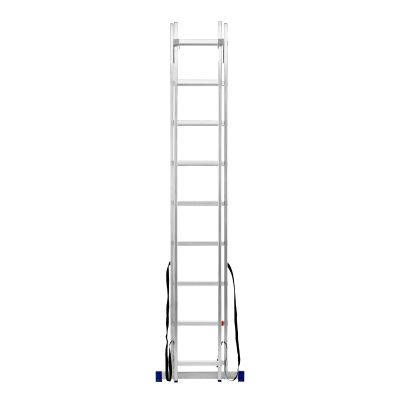 Лестница, 2 х 9 ступеней, алюминиевая, двухсекционная, Сибртех купить в Москве с доставкой по всей России | ProtosMarket.ru