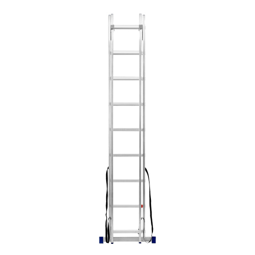 Лестница, 2 х 9 ступеней, алюминиевая, двухсекционная, Сибртех купить в Москве с доставкой по всей России | ProtosMarket.ru