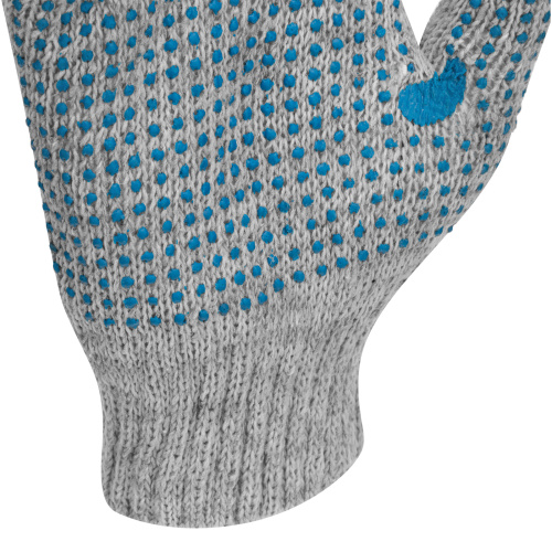 Перчатки трикотажные с ПВХ точкой, 5 пар в упаковке, БОПП-пакет, 7 класс купить в Москве с доставкой по всей России | ProtosMarket.ru