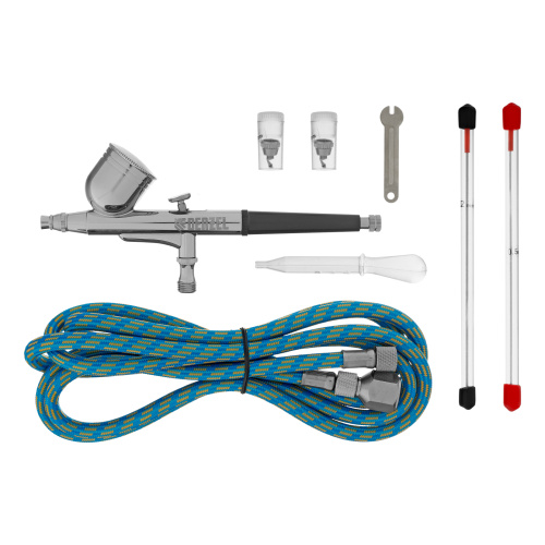 Аэрограф с верхним бачком AB1, 0.2/0.3/0.5 мм, 7 мл, 9 л/мин Denzel купить в Москве с доставкой по всей России | ProtosMarket.ru