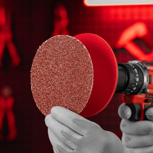 Круг абразивный на ворсовой подложке под "липучку", P 24, 125 мм, 10 шт Matrix купить в Москве с доставкой по всей России | ProtosMarket.ru