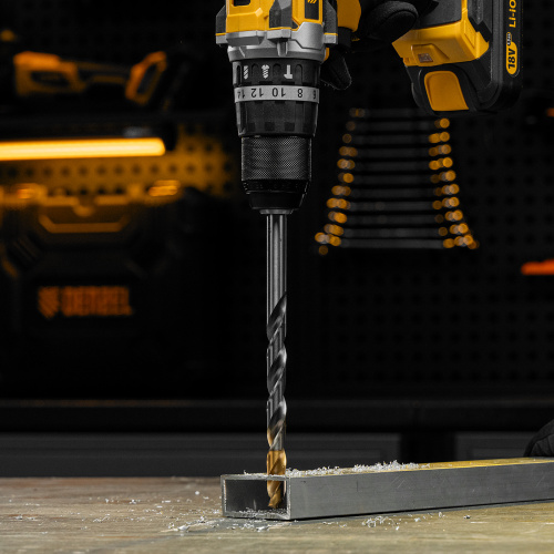 Сверло спиральное по металлу 12 x 205 мм, Р6М5, Golden Tip, удлиненное Denzel купить в Москве с доставкой по всей России | ProtosMarket.ru