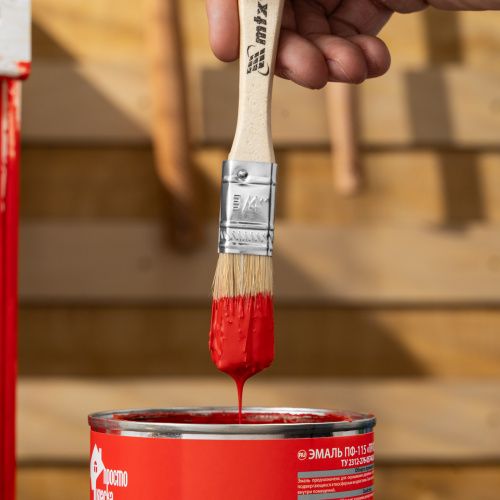 Кисть плоская "Стандарт" 3/4" (20 мм) натуральная щетина, деревянная ручка MTX купить в Москве с доставкой по всей России | ProtosMarket.ru