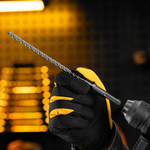 Бур по бетону, цельная крестовая пластина, 6x215 мм, SDS PLUS Denzel купить в Москве с доставкой по всей России | ProtosMarket.ru