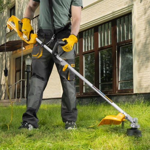 Триммер электрический TE-1200, 1200 Вт, 380 мм, катушка + диск, разборная штанга Denzel купить в Москве с доставкой по всей России | ProtosMarket.ru