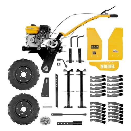 Мотоблок DPT-370S, 7 л.с., ремен.сцеп, фрез 3х4, ШОМ, передачи 3В/1Н Denzel по ценам производителя в Москве с доставкой по всей России