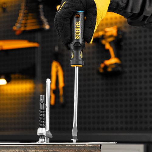 Отвертка, SL8x150 мм, S2, 3к рукоятка Denzel купить в Москве с доставкой по всей России | ProtosMarket.ru