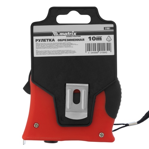 Рулетка Double fixation,10 м х 25 мм,обрезиненный корпус,двойная плавная фиксация Matrix купить в Москве с доставкой по всей России | ProtosMarket.ru