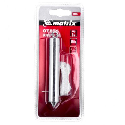 Отвес цилиндрический, 150 г, шнур 5 м Matrix купить в Москве с доставкой по всей России | ProtosMarket.ru