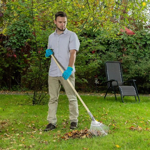 Грабли веерные стальные, 300 - 480 мм, 22 плоских зуба, оцинкованные,раздвижные, без черенка, Palisad купить в Москве с доставкой по всей России | ProtosMarket.ru