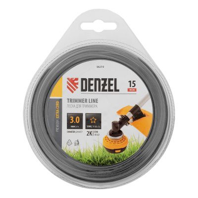 Леска для триммера двухкомпонентная звезда, 3,0мм х 15м, блистер EXTRA CORD, Denzel купить в Москве с доставкой по всей России | ProtosMarket.ru