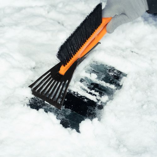 Щетка-сметка для снега со скребком, 530 мм Sparta купить в Москве с доставкой по всей России | ProtosMarket.ru